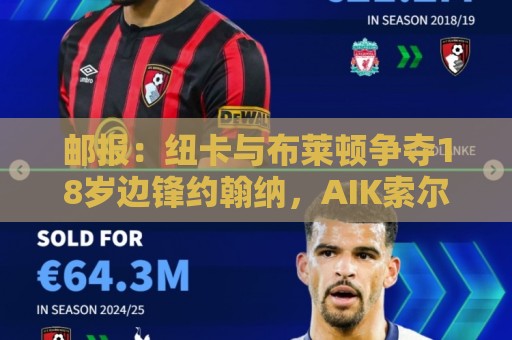 邮报：纽卡与布莱顿争夺18岁边锋约翰纳，AIK索尔纳想要2200万镑