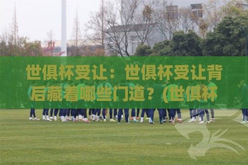世俱杯受让:世俱杯受让背后藏着哪些门道?(世俱杯受让)看懂这层逻辑才算真入门🔥今日最新外围博球网JRS大小球预测免安装走势频道 世俱杯受让:世俱杯受让背后藏着哪些门道?(世俱杯受让)看懂这层逻辑才算真入门🔥今日最新外围博球网JRS大小球预测免安装走势频道